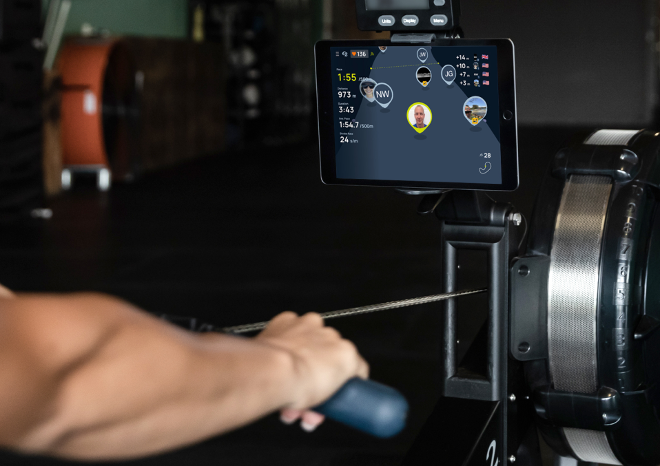 RowErg with Real Time Loop showing on ErgData