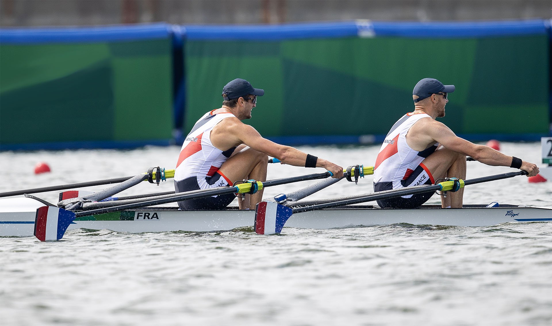 French Pair rowing at Toyko Olympics