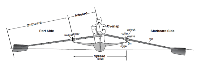 Diagram of scull inboard
