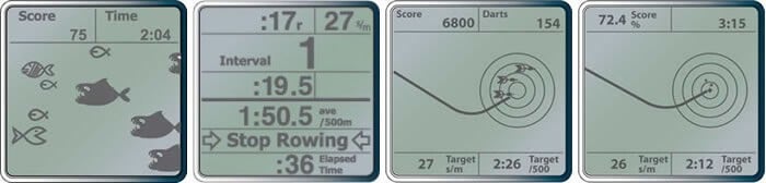 PM5 Erg Game Screens