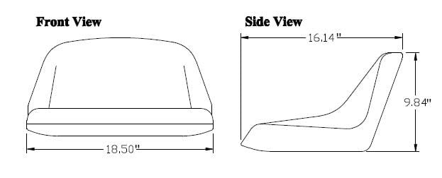 Tractor Seat Dimensions