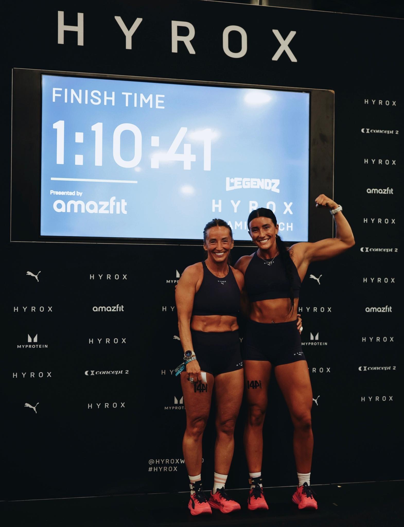 HYROX Womens Doubles Finish