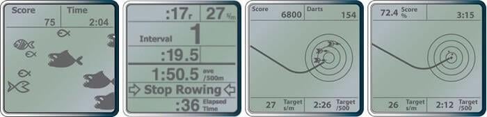 PM5 Erg Game Screens